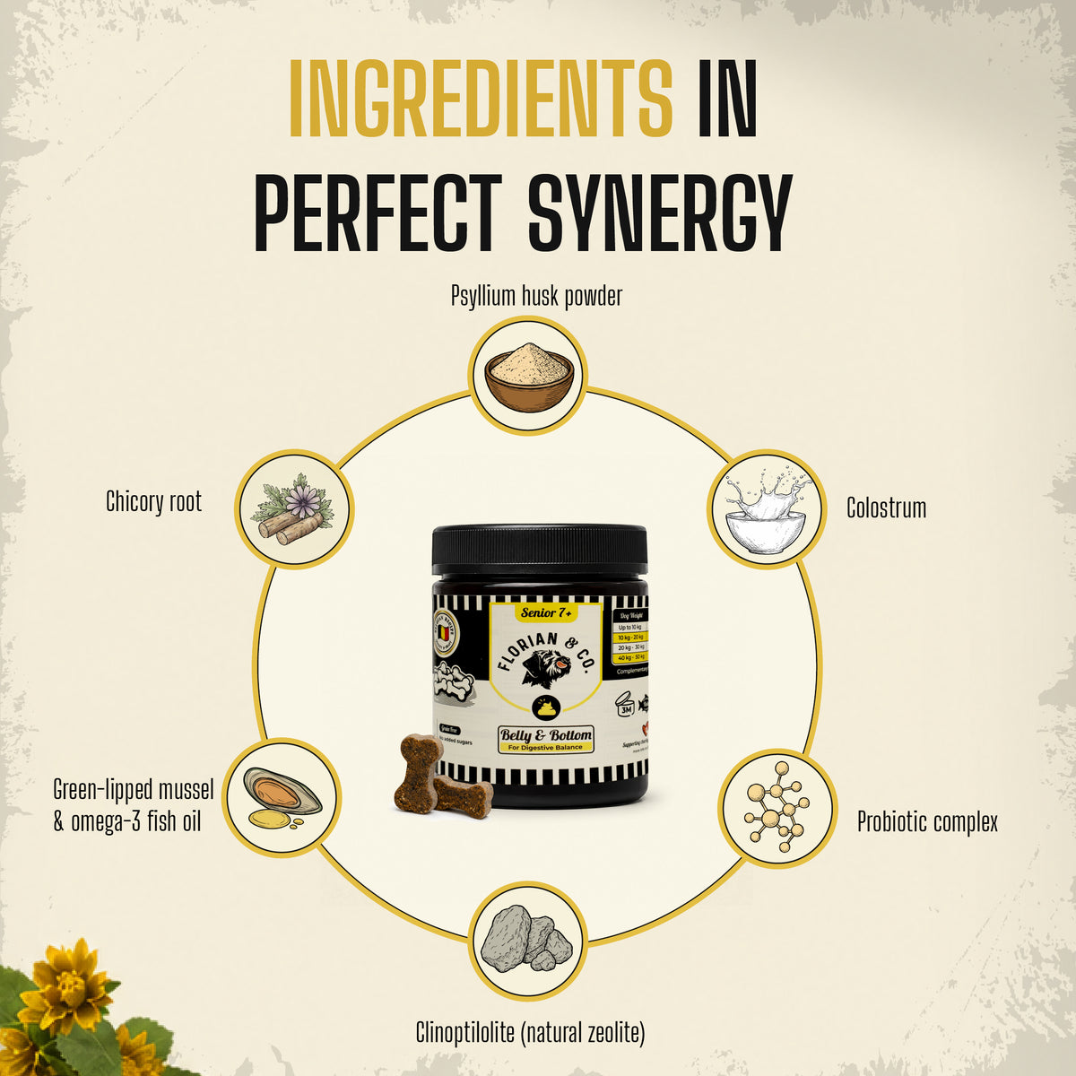 Ingredients in perfect synergy