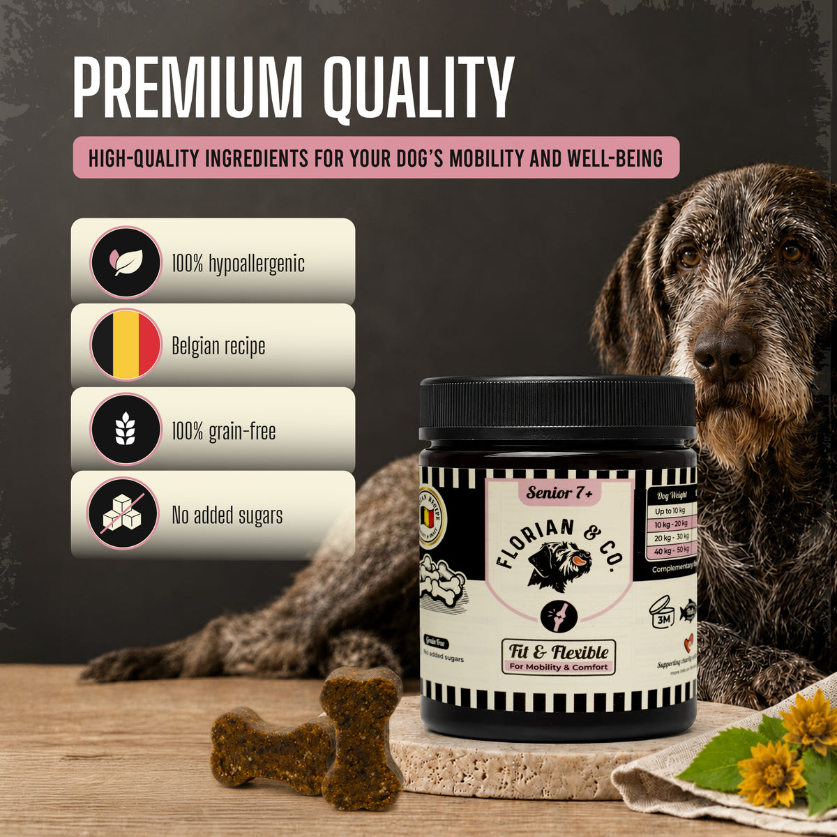 Essential building blocks, without unnecessary additives